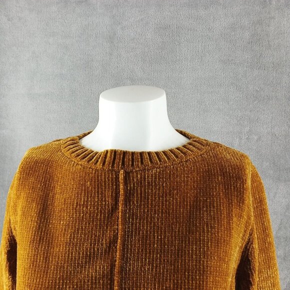 NWT Style&co Chenille Textured Sweater Petite Medium Women Pullover Fall Cumin - Picture 3 of 11